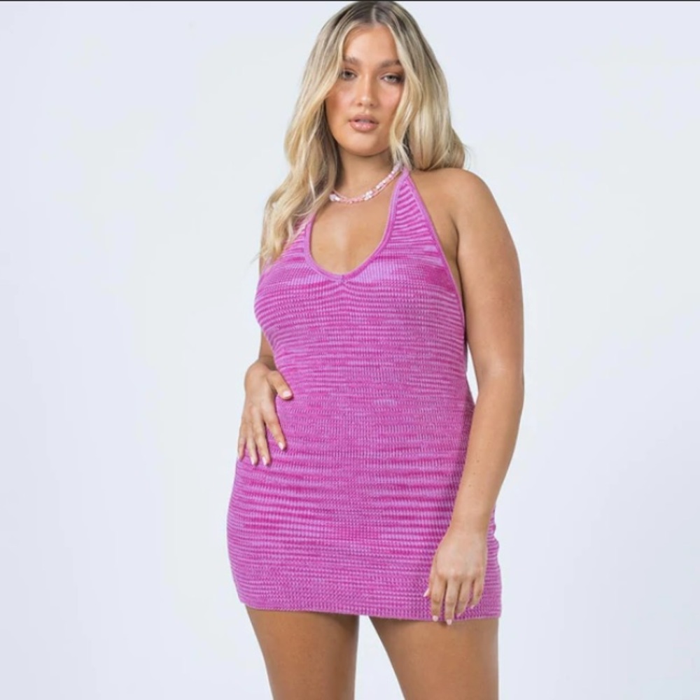 Princess Polly Purple Halter Mini Dress